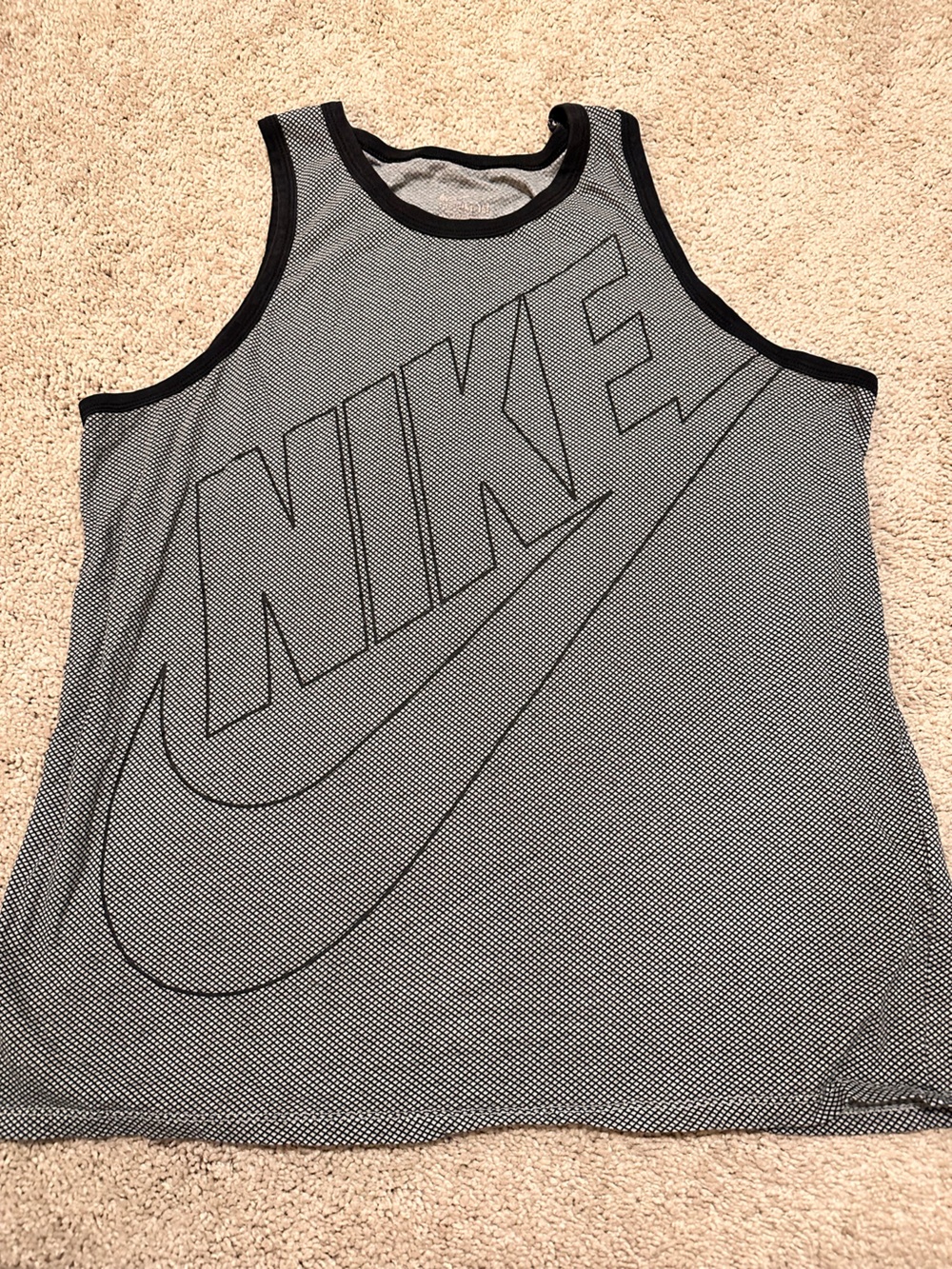 Nike Black and White Athletic Tank
